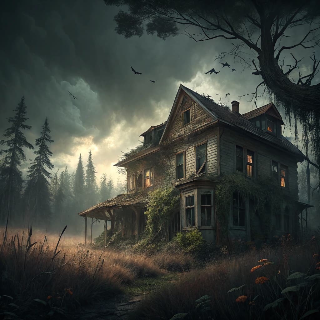 AI generated: scary eerie image