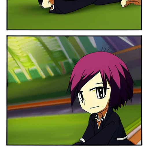 AI generated: rukia, bleach, looking at viewer, solo, masterpiece, best quality, bored, sitting, feet up, <lora:an...