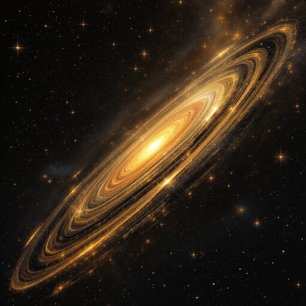 AI generated: the golden record from voyager in the expanse of the stars