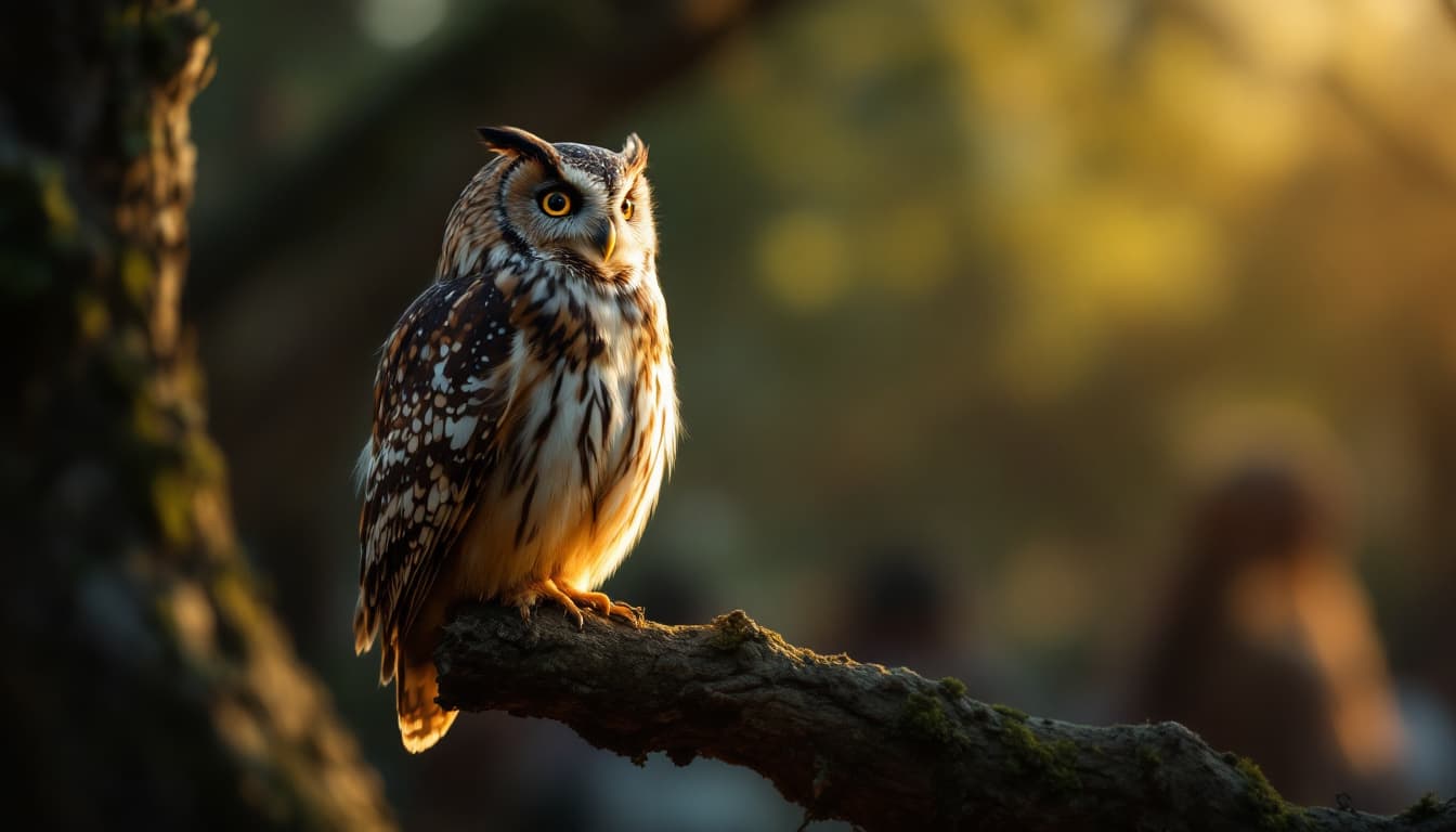 AI generated: An owl perched on a nearby branch, watching the ceremony .Native Americans are gathered. soft dramat...