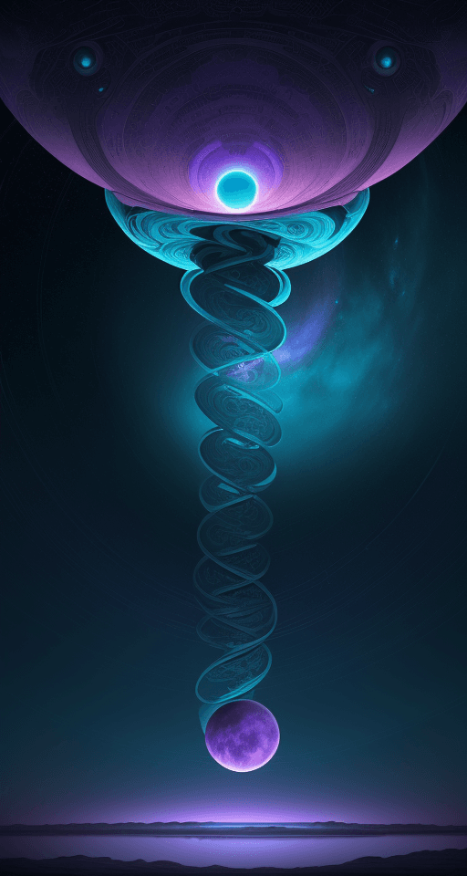 AI generated: Generate an image of a breathtaking science fiction landscape that stretches beyond imagination. The...
