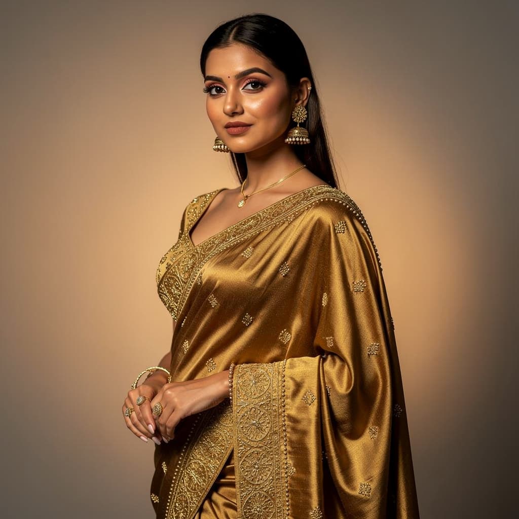 AI generated: ass in saree