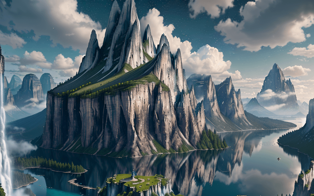 AI generated: Where immortals live, masterpiece, best quality, high quality, extremely detailed CG unity 8k wallpa...
