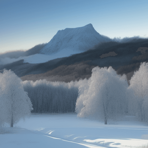 AI generated: eine winterlandschaft