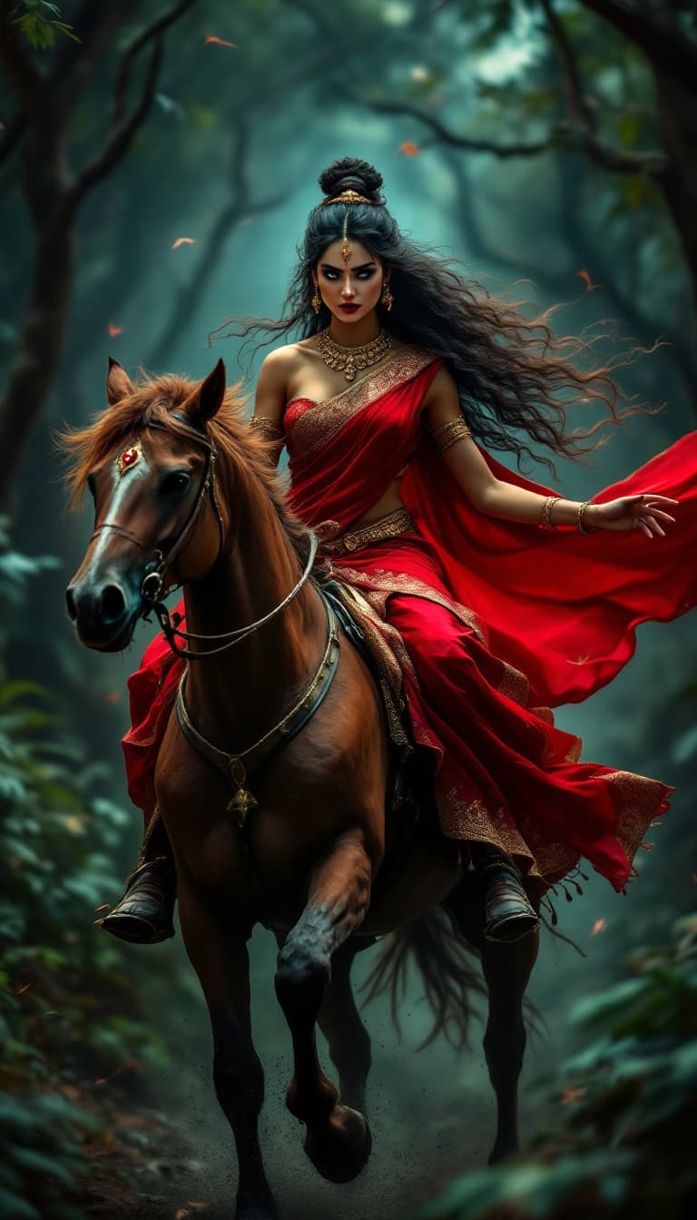 AI generated: full body view  of most beautiful european girl  girl, most beautiful girl in elegant bold color red...