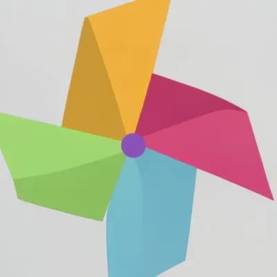 AI generated video: {
  "title": "Hypnotic Pinwheel Motion on Pure White Background",
  "type": "2D_animation",
  "style...