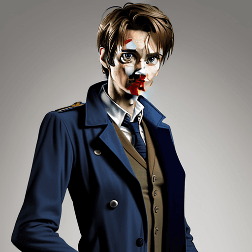 AI generated: David Tennant as The Doctor, Alternate Costume