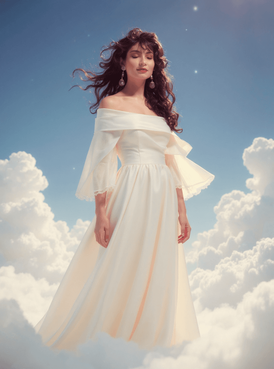 AI generated: full body image, camera aimed towards subject in an epic, bright, up shot, cinematic lighting, beaut...