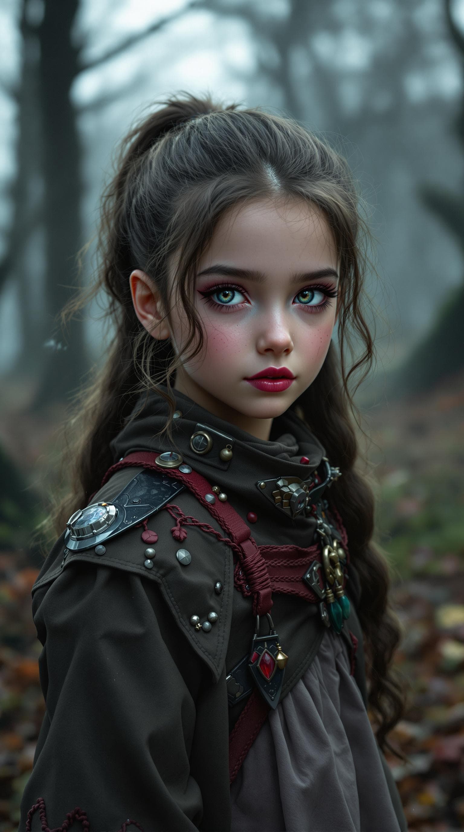 AI generated: a professional photo of a exceptionally beautiful girl in the world (age 7), (seven year old) of a e...