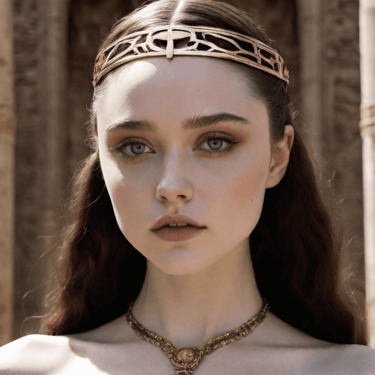 AI generated: Temple priestess