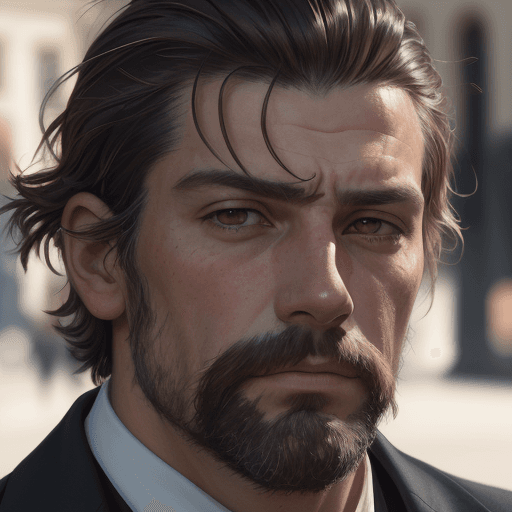 AI generated: A realistic portrait of Joaquin Sorolla, intense close-ups, matte photo, shot in fujifilm xt5, cinem...