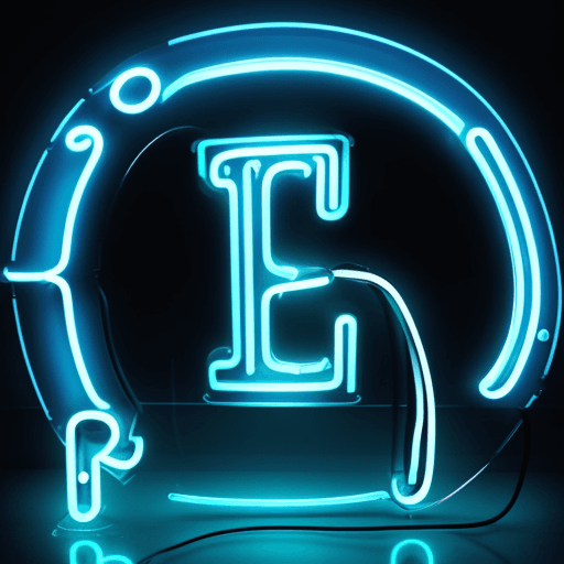 AI generated: blue electric alphabet letter   H dripping plasma neon glow