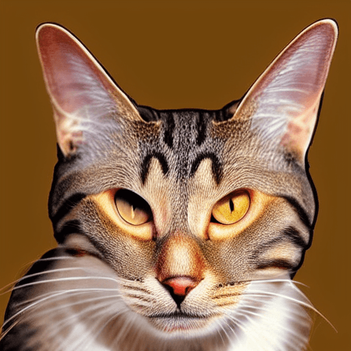 AI generated: Hyperrealistic cat, HD, very detailed, symmetrical