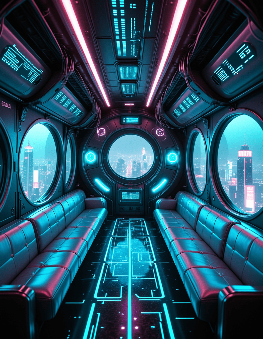 cyberpunk airship - Image 4