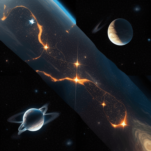 AI generated: Croatia, many elements of croatia, in space, many stars, many cats floating around