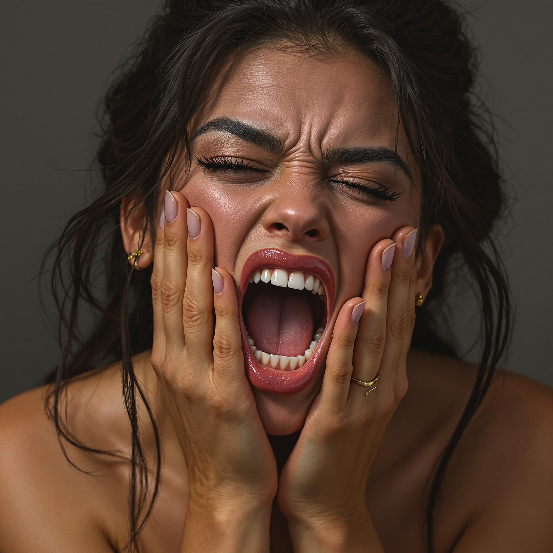 AI generated: A great 
hyper-realistic picture of AOC spreading her thick ass cheeks, while looking back at it.