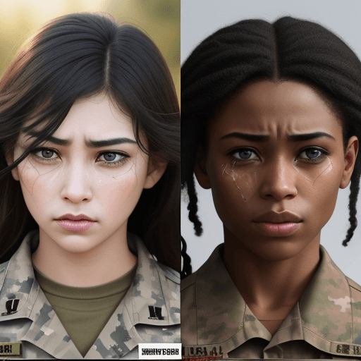 AI generated: I want to change middle women with black man who is strong army soldier . the women on the left side...