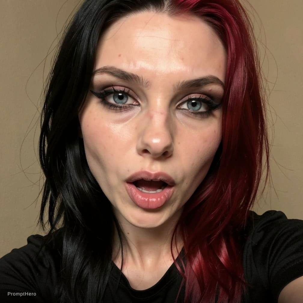 AI generated: Ultra-realistic close-up selfie of the reference female from the uploaded reference image. The face ...