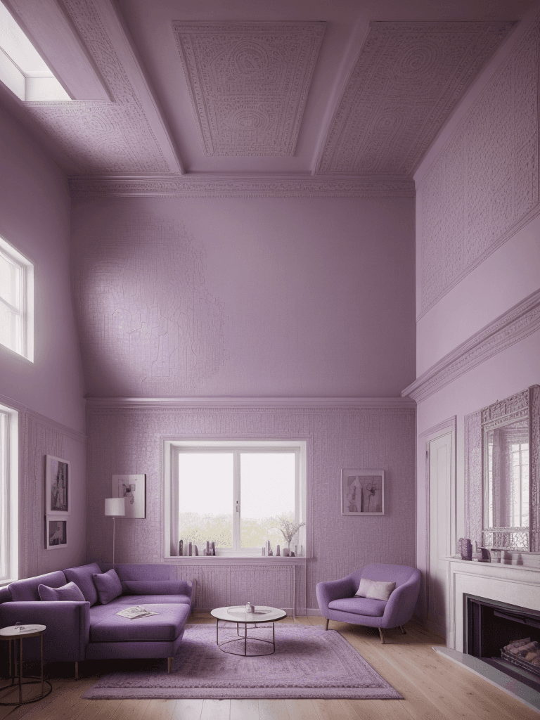 AI generated: High resolution photography interior design, badroom, modern furniture and decoration, high ceiling,...