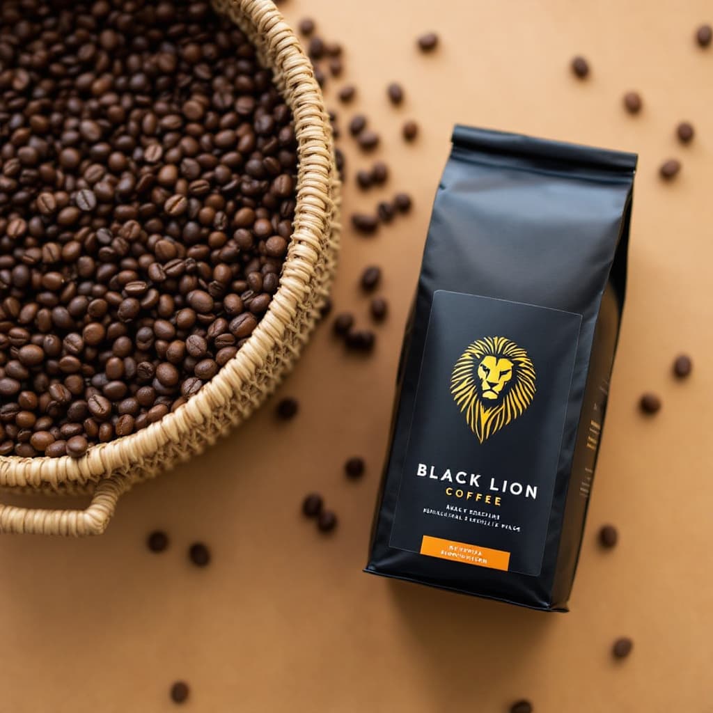 AI generated: “The story of Black Lion Coffee dates back to 1891, when founder Mr. Bizenu Cheru began trading raw ...