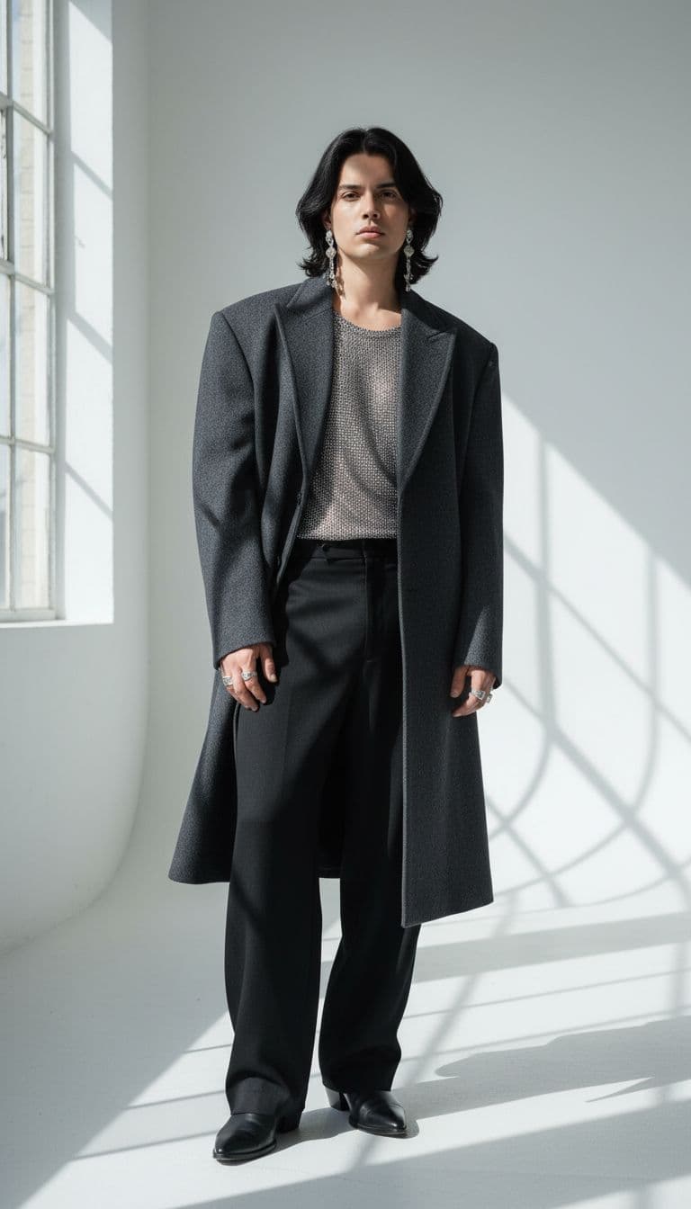 AI generated: fashion editorial photograph, man, shot on a Canon EOS 5D Mark IV --chaos 75 --ar 1:2 --profile rsy6...