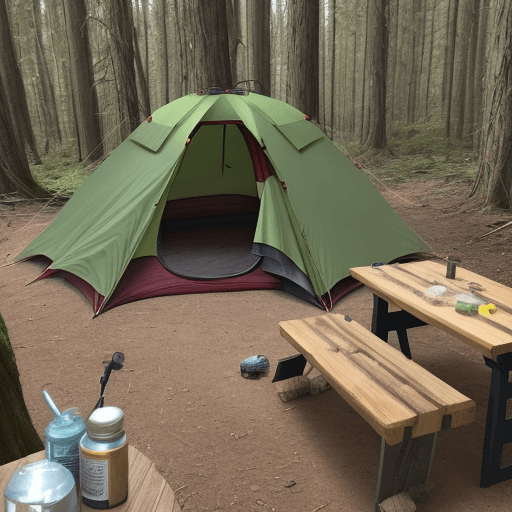 AI generated: insect bite healer, industry style, camping, convenience, small,