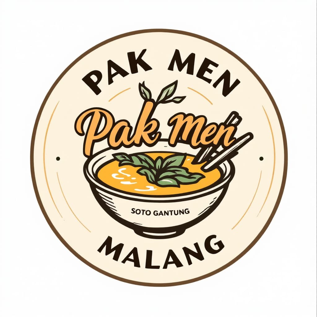 AI generated: A professional and bold vector logo for a Soto Ayam (Indonesian chicken soup) brand, inspired by the...