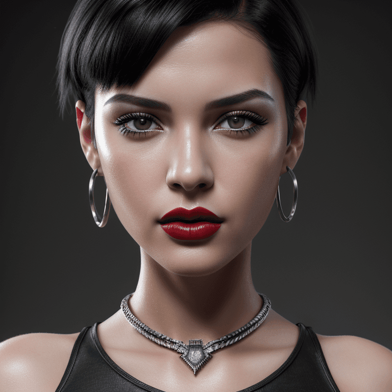 AI generated: hyper realistic headshot photo of a beautiful  american young girl, very beautiful, slim, skinny, th...