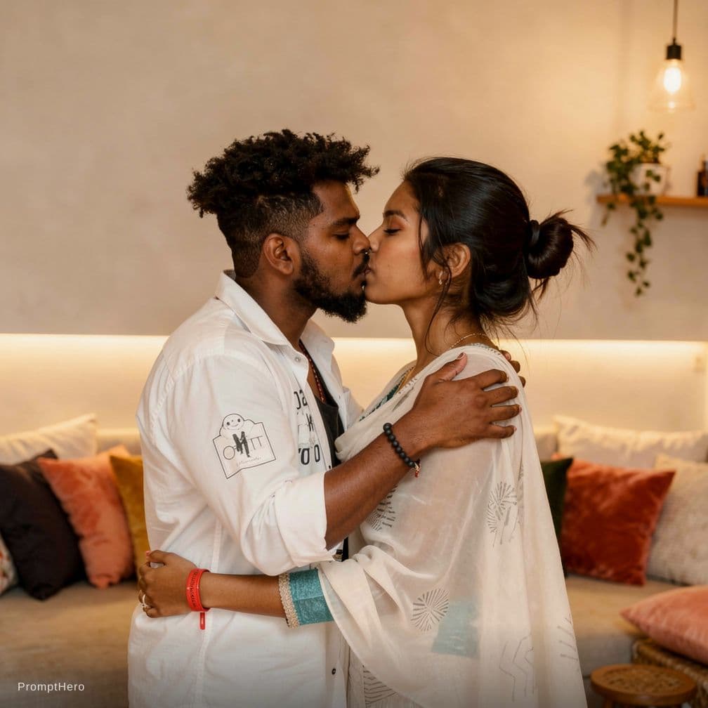 AI generated: Grok Imagine Video prompt: Kissing each other hot in bed