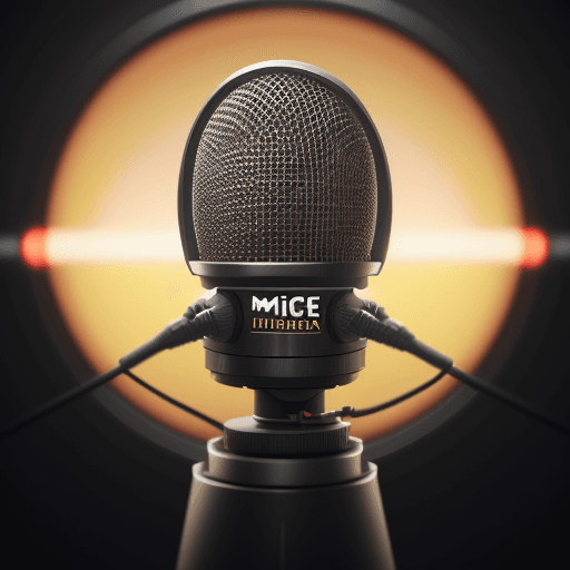 AI generated: Microfone logo for a band named Mic Mania, octane render, trending on artstation, cinematic, hyper r...