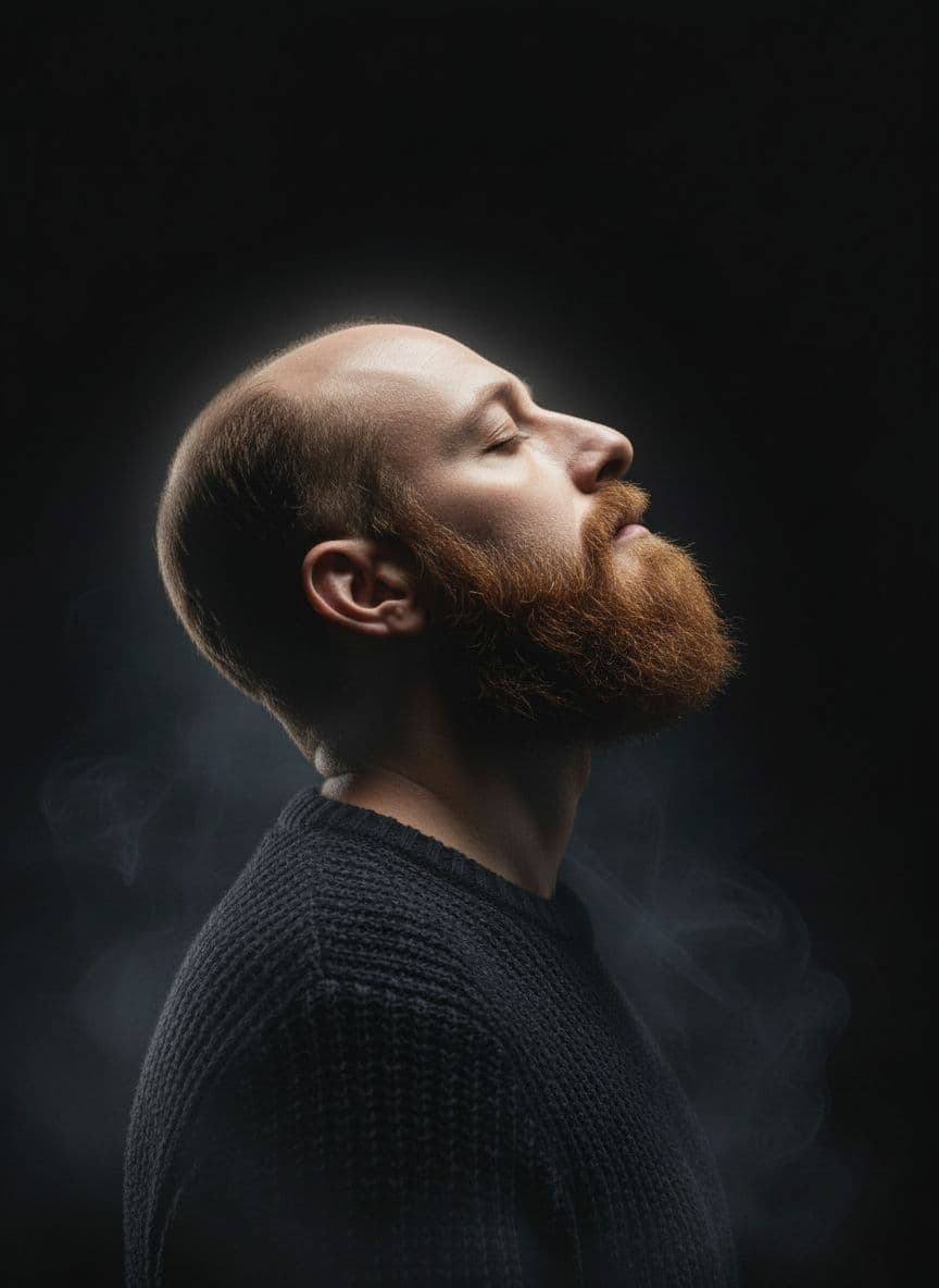 AI generated: Create a cinematic portrait of a male individual (use the uploaded image as reference), captured in ...