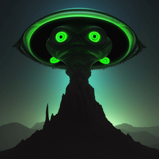 AI generated: ALIENS KEEP AN EYE ON HUMANS