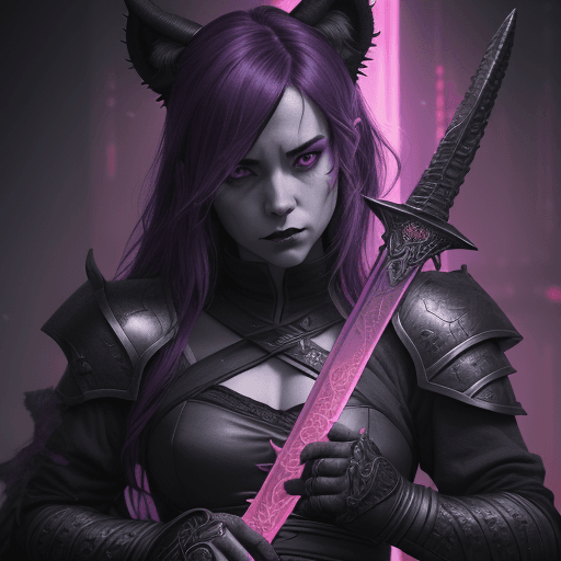 AI generated: the swords of the dragonborn, in the style of neo-traditional japanese, magali villeneuve, close-up ...