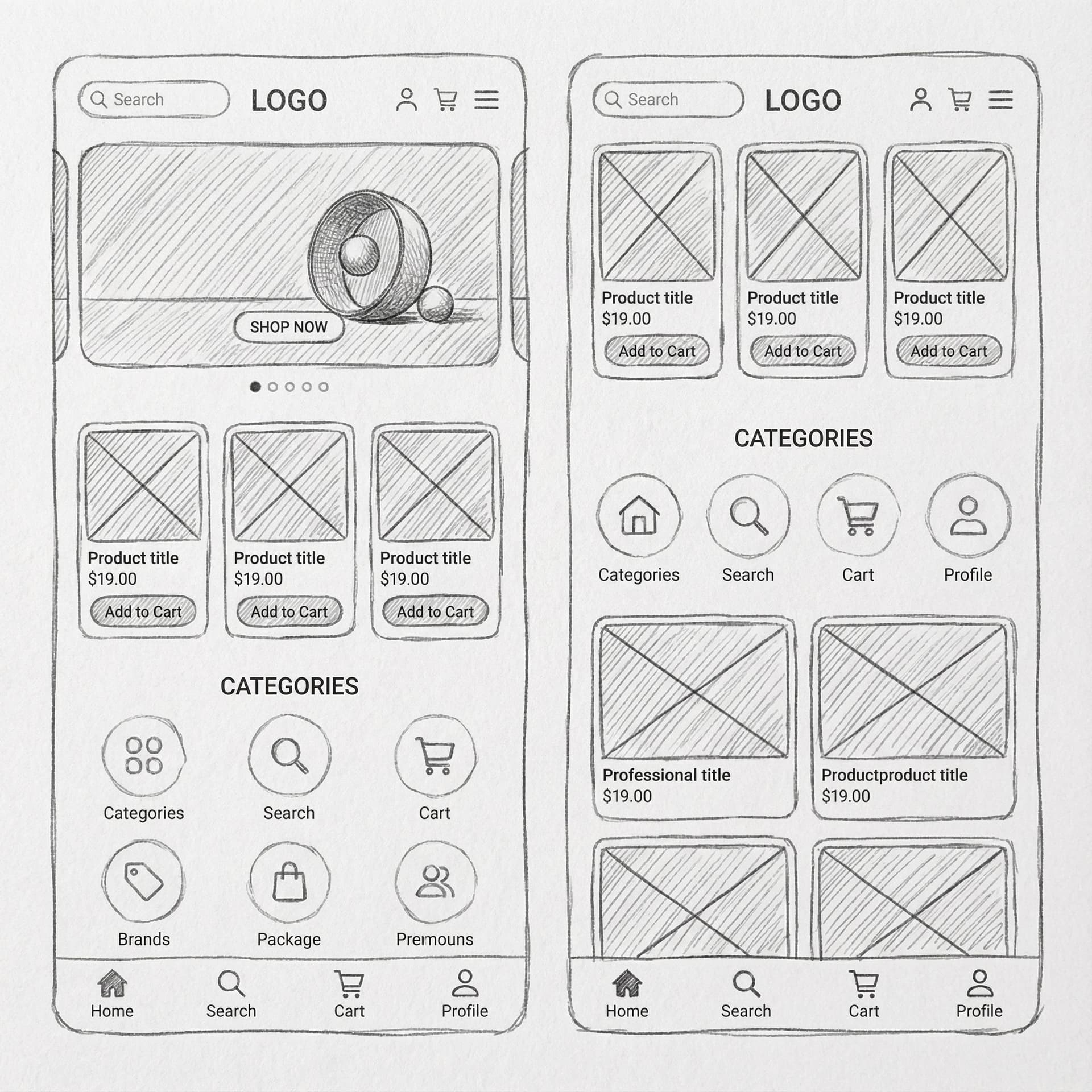 AI generated: convert in a low fidelity prototype