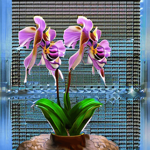AI generated: orchid, skull, betta fish, bioluminiscent creatures, intricate artwork, trending on artstation,t sym...