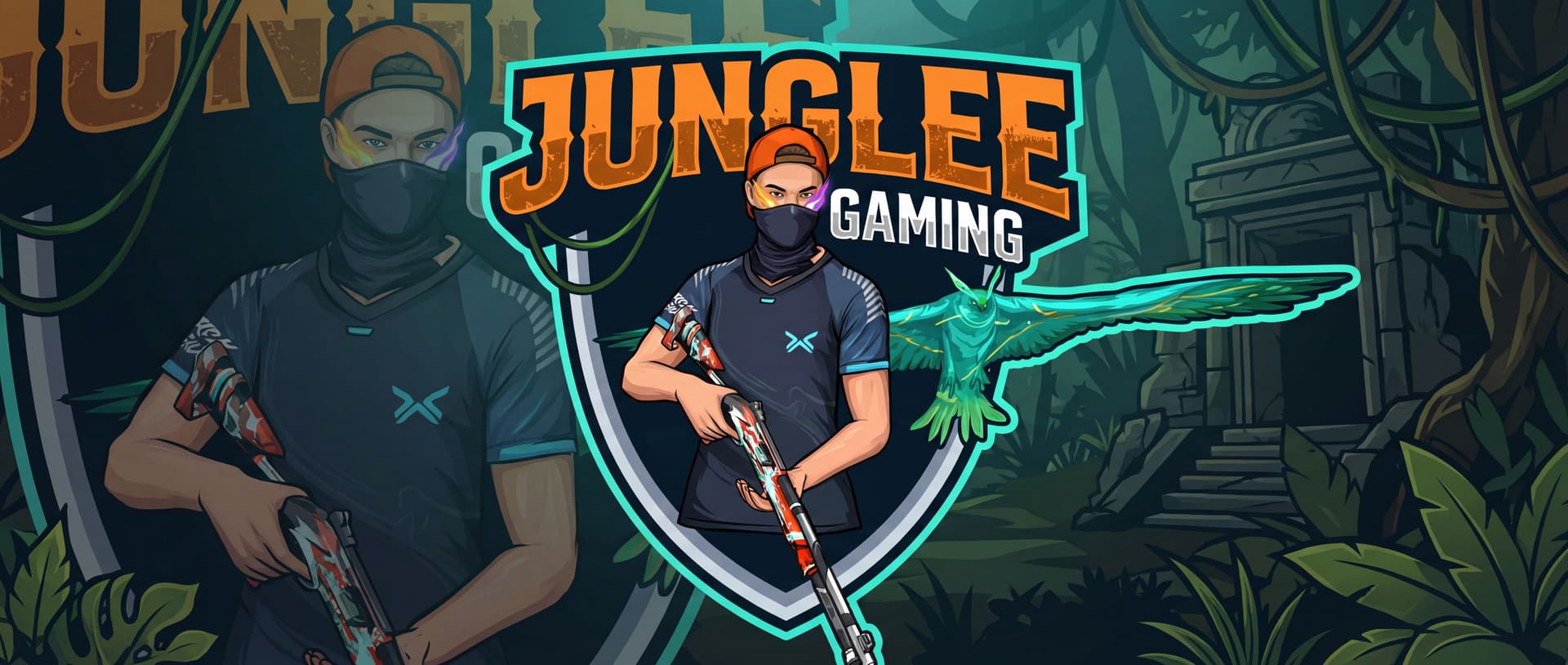 AI generated: Best gaming logo name Junglee Gaming