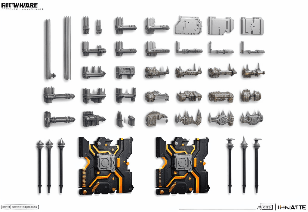 AI generated: A hardware concept in white background