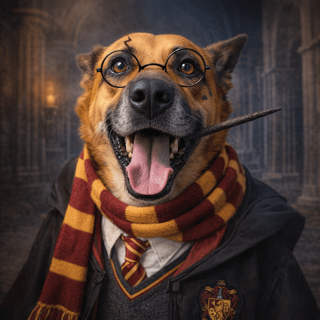 AI generated: Turn it into a Harry Potter character.