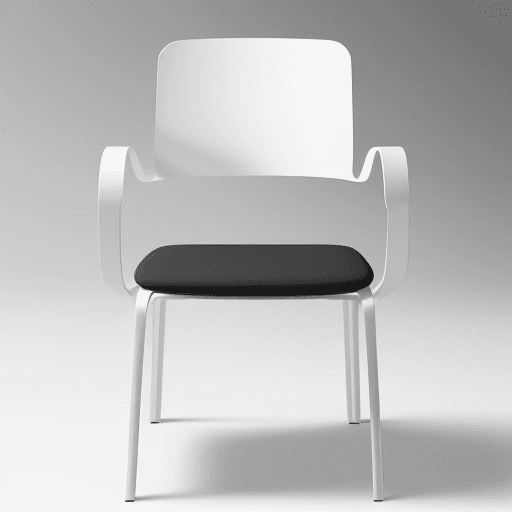 AI generated: "Generate a visual representation of a modern chair with an elegant and minimalist design. The chair...