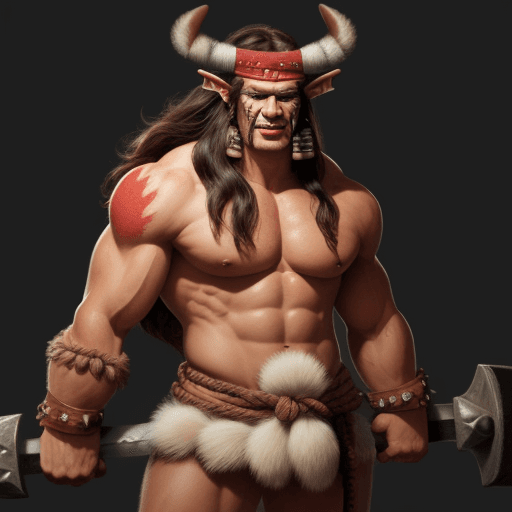 AI generated: barbarian