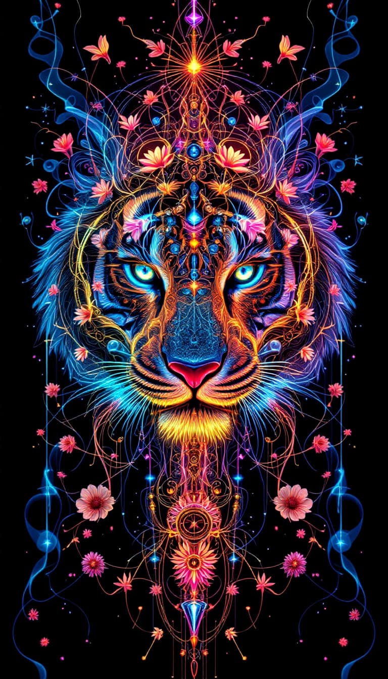 AI generated: Image is a digital artwork featuring "Steampunk Spectralis Mechina", beauty of symmetry, duality, in...