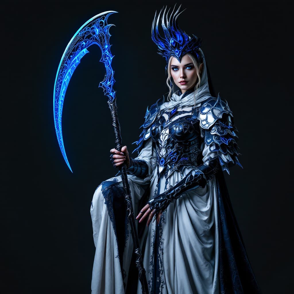 AI generated: A full body photo shot of a beautiful and breathtaking image of an armored ((maid)) (woman) wearing ...