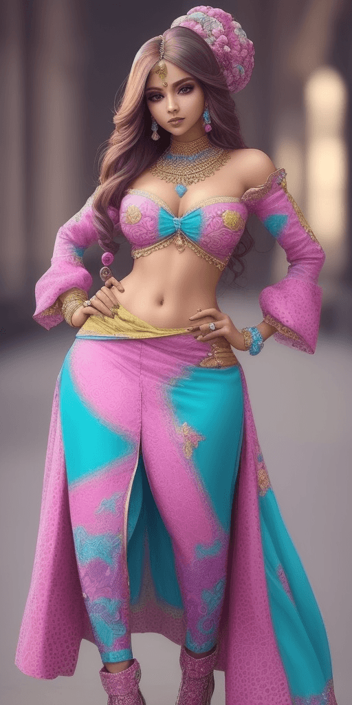 AI generated: preety lady, gorgeous looking, attractive outfit, strret style, capturing beauty of her, detailed, f...