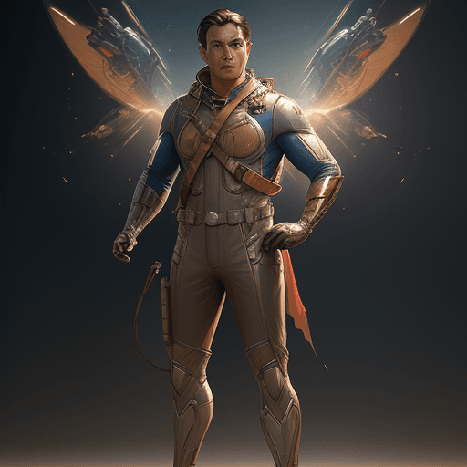 AI generated: male,  superhero, no symbol, rocketeer outfit, full body portrait, 8k resolution concept art portrai...