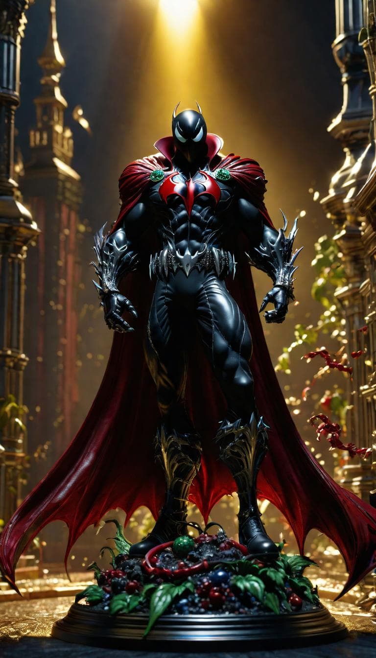 AI generated: The Legendary Spawn, intricate statue pose details, magical fantasy, volumetric lighting, beautifull...
