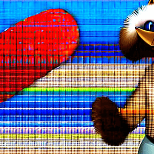 AI generated: gay, furry, nsfw, anthropomorphic, canid, dog, brown fur, striped fur, blue eyes, ears with tuff, lo...