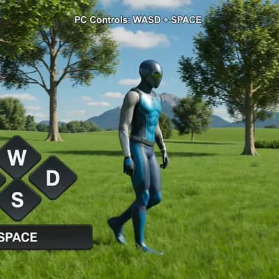 AI generated video: if(device == "pc"){
  WASD + SPACE
}

if(device == "laptop"){
  ARROWS + V
}

if(device == "mobile")...