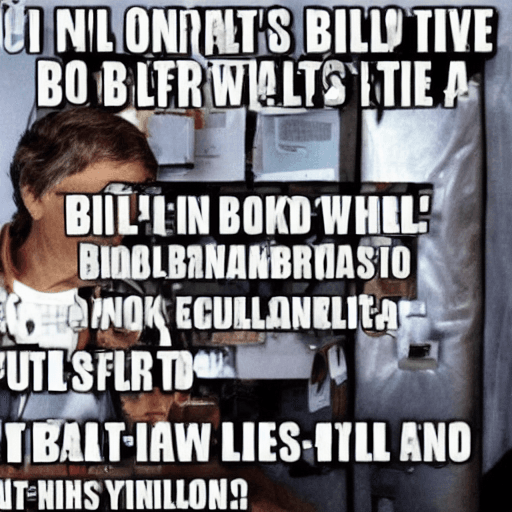 AI generated: if billgates is poor and broke as a begger
