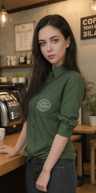 AI generated: (( fully clothed )){{ She is kind, determined, and perceptive. This female exudes a funny aura, coup...