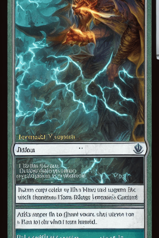 AI generated: magic the gathering artifact card,